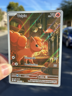 Vulpix Full Art, Pokemon Near Mint, Mega Evolution, Illustration Rare, 138/132 - Image 1