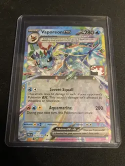 Vaporeon Ex 023/131 Play! Pokemon Stamp- Prize Pack Series 7 - Image 1