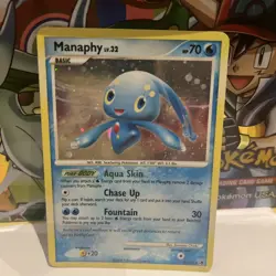 Pokemon TCG Manaphy Lv.32 Holo 8/100 2008 Light Play Majestic Dawn - Image 1
