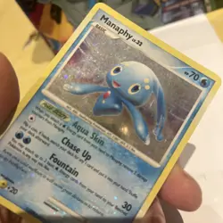 Pokemon TCG Manaphy Lv.32 Holo 8/100 2008 Light Play Majestic Dawn - Image 2