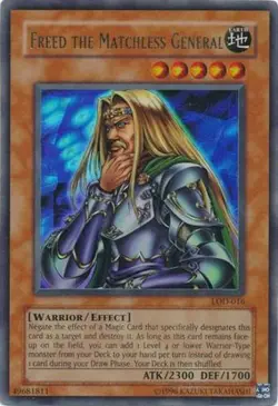 Yugioh! LP Freed the Matchless General - LOD-016 - Ultra Rare - Unlimited Editio - Image 1