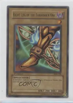 Right Leg of the Forbidden One 1st Ed. YuGiOh end Blue Eyes White Dragon 2002 - Image 1