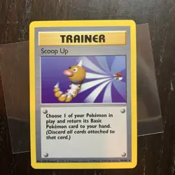 Pokemon TCG Scoop Up Base Set WOTC Rare Card 78/102 - Image 1