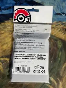 Pokemon TCG Tandemaus & Maushold Household Card Sleeves (65 Sleeves) Brand New - Image 2