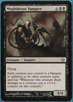 Mephidross Vampire Fifth Dawn VERY HEAVILY PLD Black Rare CARD (451244) ABUGames - Image 1