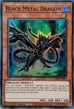 RA04-EN016 BLACK METAL DRAGON SUPER RARE 1ST EDITION YuGiOh CARD - Image 1