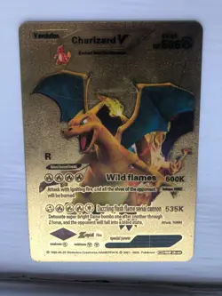 2 x Gold Charizard and McCharizard pokemon cards. HP508 & HP230 Pre owned - Image 3