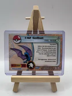 Golbat #42 Topps TV Animation Edition Blue Logo Holo Pokemon Card - LP/MP - Image 2
