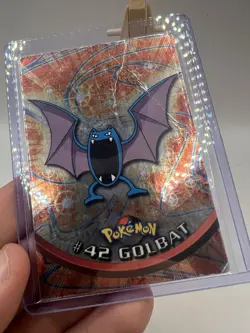 Golbat #42 Topps TV Animation Edition Blue Logo Holo Pokemon Card - LP/MP - Image 3