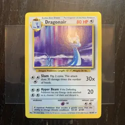 Pokemon TCG Dragonair 18/102 Base Set Non-Holo Rare Card WOTC - Image 1