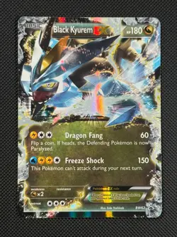 Black Kyurem EX BW62 BLACK STAR PROMO Pokemon Card BW Promo - Image 1