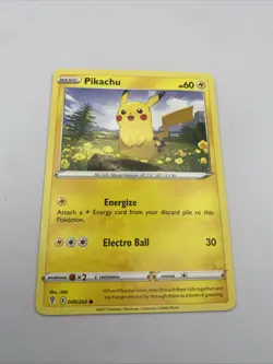 Pikachu 049/203 Evolving Skies Sword & Shield Pokemon Cards TCG Common - Image 1