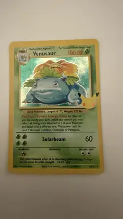 Pokemon TCG Venusaur Classic Collection 15/102 Celebrations Card Holo 2021 NM - Image 1