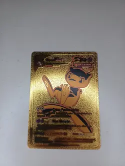 mew vmax tg30/tg30 gold metal fan art card - Image 4
