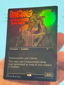 1X FOIL Gravecrawler BORDERLESS Movie Poster MINT MTG Magic Secret Lair CEDH EDH - Image 2
