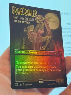 1X FOIL Gravecrawler BORDERLESS Movie Poster MINT MTG Magic Secret Lair CEDH EDH - Image 3