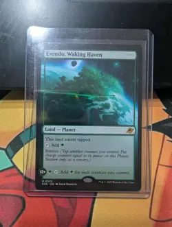 Evendo, Waking Haven Magic the Gathering Edge of Eternities Mythic Land MTG - Image 1