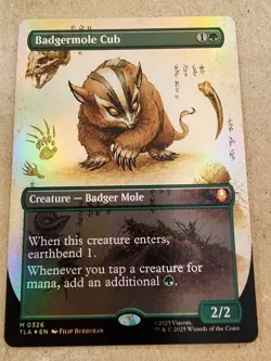 Badgermole Cub - #326 Foil Borderless - Avatar - Mtg - Image 1