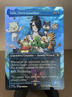 Lulu, Stern Guardian (Borderless Chocobo Track Foil) MTG Final Fantasy 0466 - Image 1