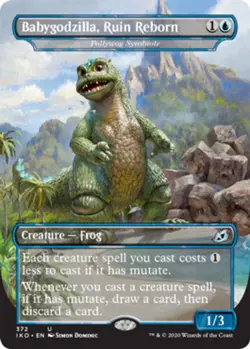 1x Babygodzilla, Ruin Reborn - Pollywog Symbiote - Ikoria: Lair of Behemoths - N - Image 1