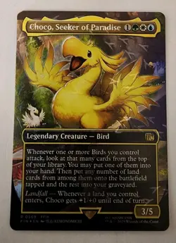 Choco, Seeker of Paradise (Borderless) (Chocobo Track Foil) Final Fantasy Foil - Image 1