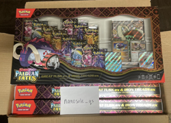 Pokemon Paldean Fates Great Tusk ex & Iron Treads ex Collection Box Lot of 6 - Image 2