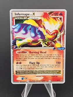 Pokemon Infernape LV.X DP10 Diamond and Pearl Black Star Holo Ultra Rare B - Image 1