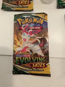 Evolving Skies Pokemon TCG Booster Packs (4 Packs) FACTORY SEALED Art Set - Image 4
