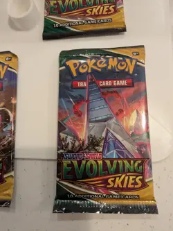 Evolving Skies Pokemon TCG Booster Packs (4 Packs) FACTORY SEALED Art Set - Image 5
