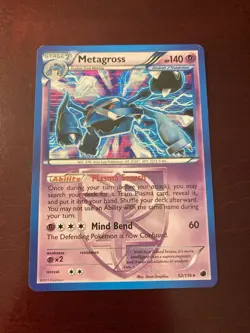 Metagross (Team Plasma) 52/116 Plasma Freeze Holo Rare Pokemon TCG Card - Image 1