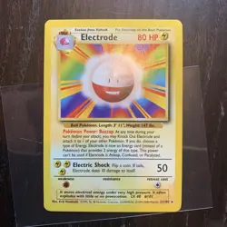 Pokemon TCG Electrode Base Set 21/102 Rare WOTC 1999 - Image 1