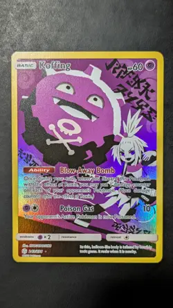 Pokemon Koffing Holo Secret Rare TCG Card Cosmic Eclipse 243/236 - Image 1