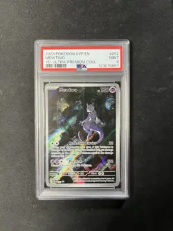 2023 POKEMON SVP EN-SV BLACK STAR PROMO 151 ULTRA-PREM COLL #052 MEWTWO PSA 9 - Image 1