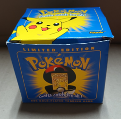 PIKACHU Pokemon 23K Gold Plated Trading Card 1999 Burger King Limited Edition - Image 1