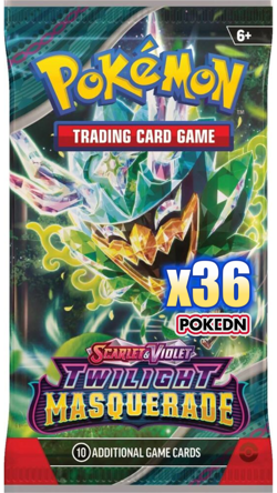 Pokemon TCG: Scarlet and Violet Twilight Masquerade Booster Pack x36 - Image 1