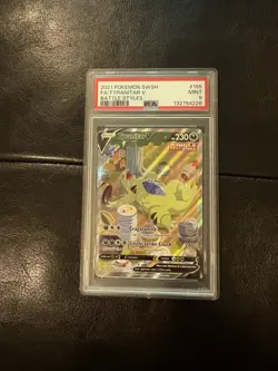 Pokemon TCG Tyranitar v Full Art Holo Rare Alternate Card 155/163 PSA 9 - Image 1