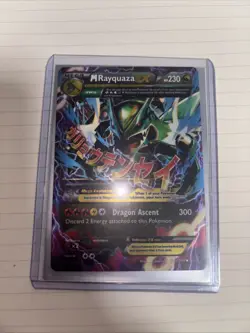 Pokemon M Rayquaza EX 61/108 TCG XY Roaring Skies Ultra Rare Shiny Holo 2015 - Image 1