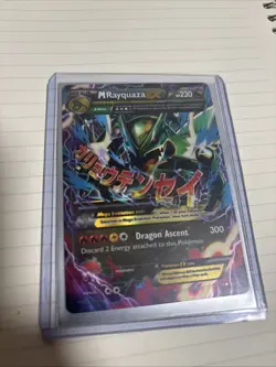 Pokemon M Rayquaza EX 61/108 TCG XY Roaring Skies Ultra Rare Shiny Holo 2015 - Image 3