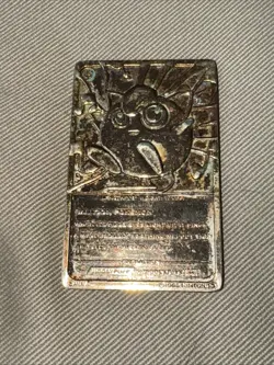 Pokemon 1999 23k Gold Plated Metal Trading Card Burger King Promo - JigglyPuff - Image 1