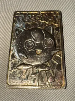 Pokemon 1999 23k Gold Plated Metal Trading Card Burger King Promo - JigglyPuff - Image 4