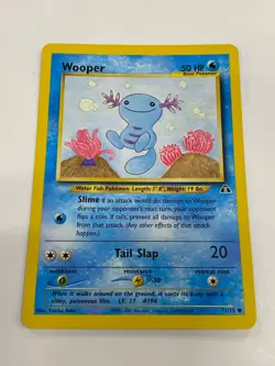 Wooper 71/75 Pokemon Neo Discovery Unlimited Non Holo NM/MINT 2000 box-3 - Image 1