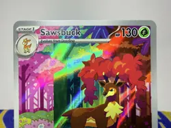 Sawsbuck 166/162 IR Temporal Forces Illustration Rare Card Pokemon TCG NM - Image 4