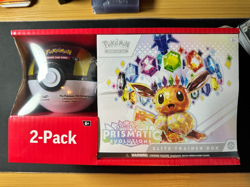 POKEMON PRISMATIC EVOLUTIONS ETB ELITE TRAINER BOX & POKEBALL SAMS CLUB BUNDLE - Image 1