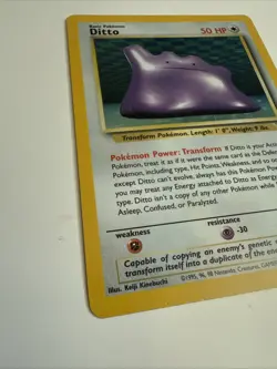 Pokemon TCG Ditto Fossil, Holo Unlimited Rare Card 3/62 - Image 2