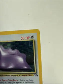 Pokemon TCG Ditto Fossil, Holo Unlimited Rare Card 3/62 - Image 5
