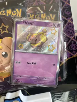 Pokemon TCG Scarlet & Violet Paldean Fates Tech Sticker Collection (Fidough) - Image 2