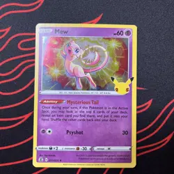 Pokemon TCG Mew 011/025 Holo - Celebrations NM - Image 1