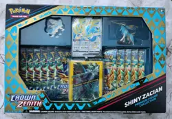 SEALED Pokemon Crown Zenith Shiny Zacian Premium Figure Collection Box - Image 1