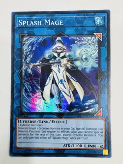 Yu-Gi-Oh! TCG Splash Mage Super Rare 1st Edition NM - Image 1