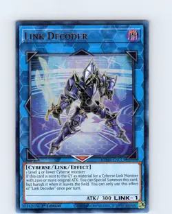 Yu-Gi-Oh TCG Link Decoder BLMR-EN013 1st Edition Ultra Rare Card NM - Image 1